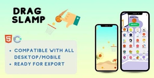 Drag Slam  Basketball game  Construct 3