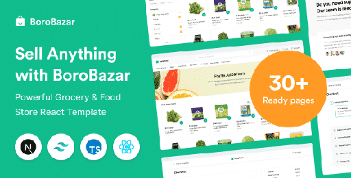 BoroBazar  Grocery &amp; Food Store React Template