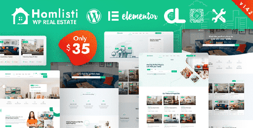 Homlisti  Real Estate WordPress Theme + RTL
