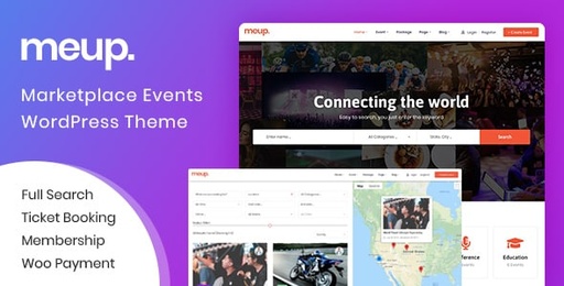 Meup  Marketplace Events WordPress Theme