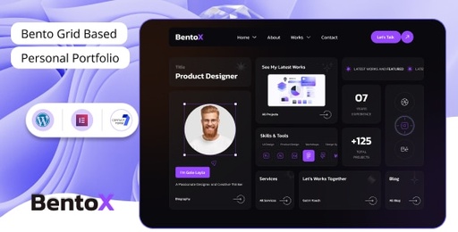 Bentox  Personal Portfolio WordPress Theme