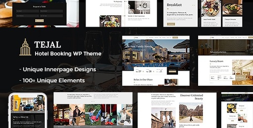 Tejal  Hotel WordPress Theme