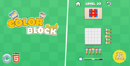 Color Block Puzzle  HTML Game