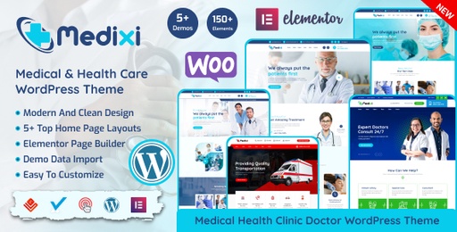 Medixi  Doctor &amp; Medical Care WordPress Theme