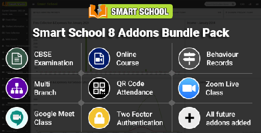 Smart School Addon Modules Bundle Pack