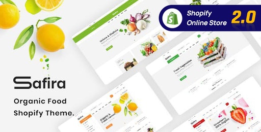 Safira  Clean Organic Food Store Shopify Theme