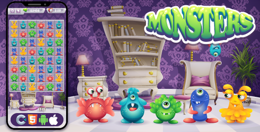 Monster  HTML5 Game, Construct 3