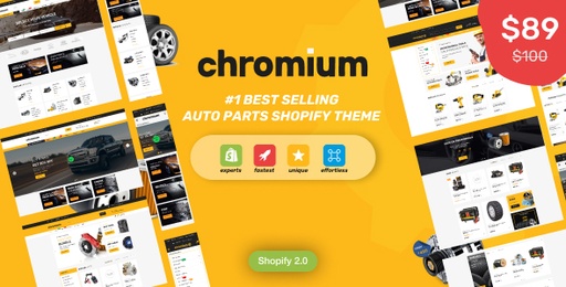 Chromium  Auto Parts Shop Shopify Theme