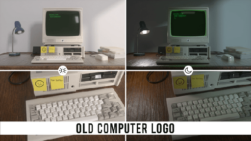 Old Computer Logo  49391238
