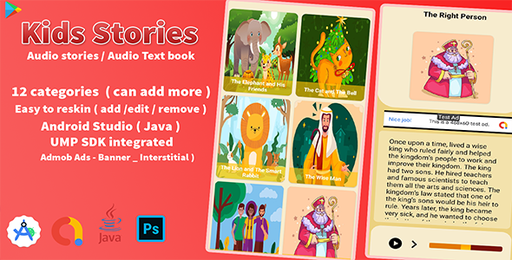 Kids English Stories ( Text &amp; audio )