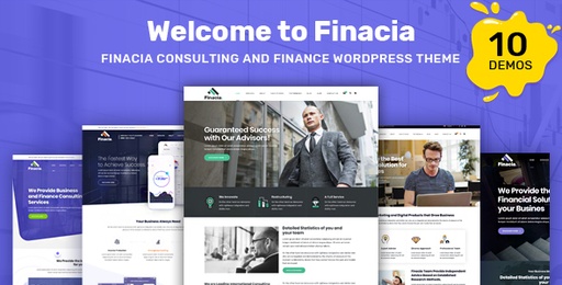 Finacia  Finance &amp; Business WordPress Theme