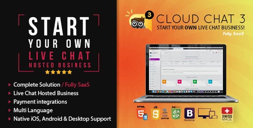 Cloud Chat 3  SaaS  Live Support Chat Business