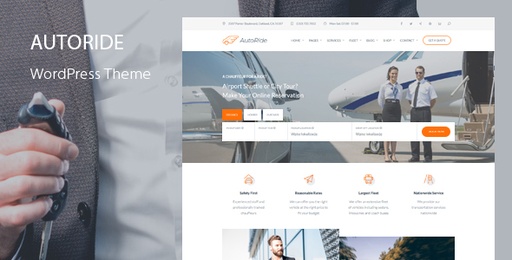 AutoRide  Chauffeur Limousine Booking WordPress Theme