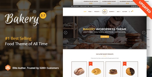 Bakery | WordPress Cake &amp; Food Theme