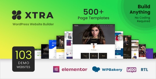 Xtra  WordPress Website Builder + RTL