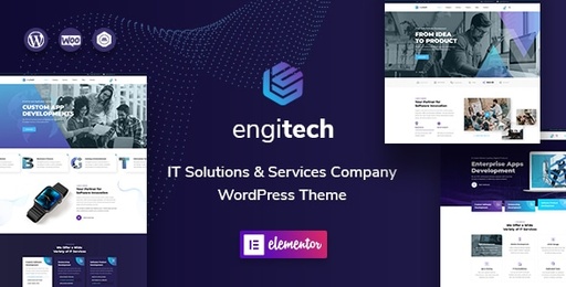 Engitech  IT Solutions &amp; Services WordPress Theme