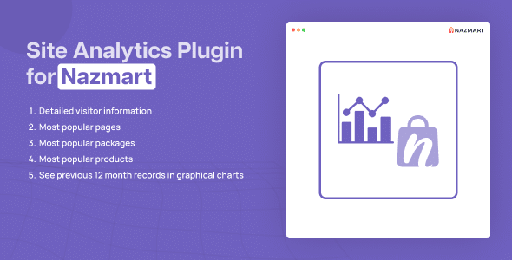 Site Analytics Plugin  Nazmart Multi-Tenancy eCommerce Platform (SAAS)