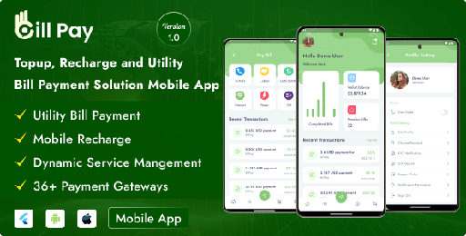 Bill Pay  Topup, Recharge And Utility Bill Payment Mobile App