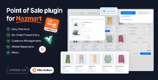 POS (Point Of Sales) Plugin  Nazmart Multi-Tenancy eCommerce Platform (SAAS)