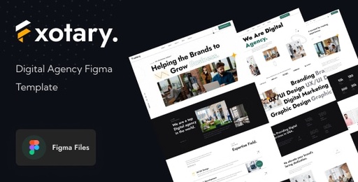Fxotary  Digital Agency Figma Template
