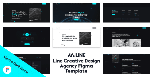 Line  Creative Design Agency Figma Template