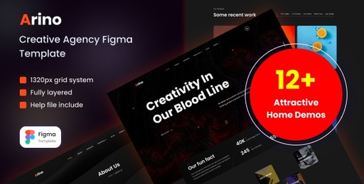 ARINO  Creative Agency Figma Template