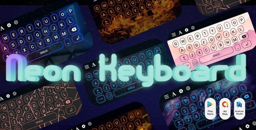 Neon LED Light Keyboard  RGB and Emoji Light Keyboard  RGB Themes  LED Keyboard  LED Light Type