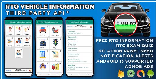 RTO Vehicle Information Android App  RTO Vehicle Info App , Vehicle Information Tracker | Admob Ads