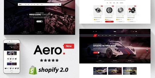 Aero  Auto Parts, Car Accessories Shopify Theme