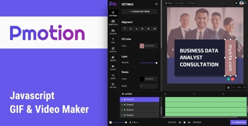 Pmotion  Javascript Animated GIF and Video Maker