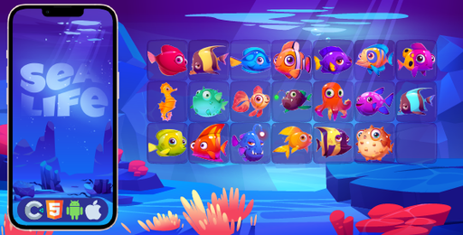 Sea Life  HTML5 Game, Construct 3