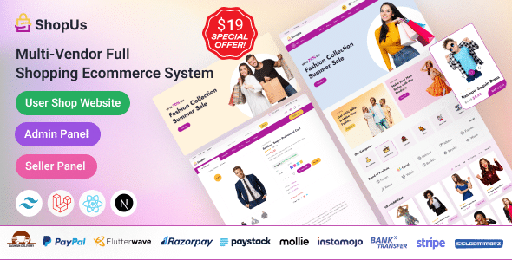 ShopUs  Laravel Multivendor Fashion eCommerce Website