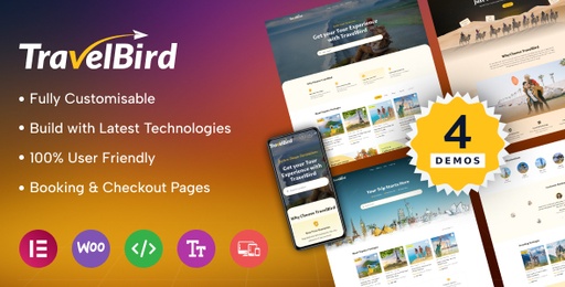 TravelBird  Travel Booking Tour WordPress Theme