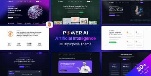 Power AI  Artificial Intelligence Multipurpose Website HTML Template