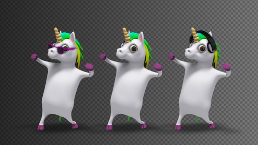Dancing Pony Unicorn (3-Pack)  23080327