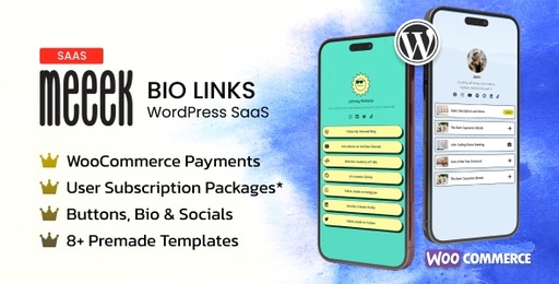 Meeek  Bio Links SaaS (WordPress)