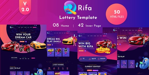 Rifa  Online Lotto &amp; Lottery HTML Template