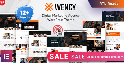 Wency  Digital Marketing Agency WordPress Theme