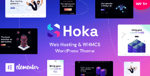 Hoka  Web Hosting &amp; WHMCS WordPress Theme