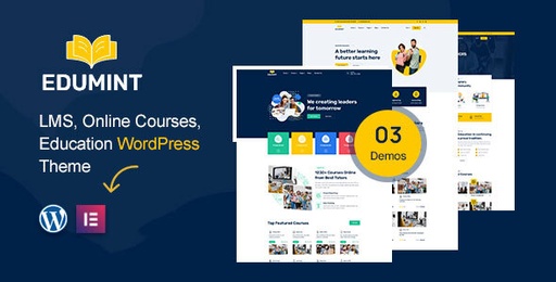 Edumint  LMS, Online Courses, Education WordPress Theme