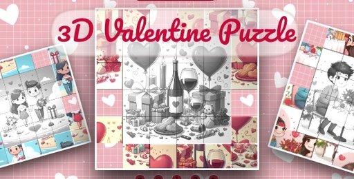 3D Valentine Puzzle  Cross Platform Puzzle Game
