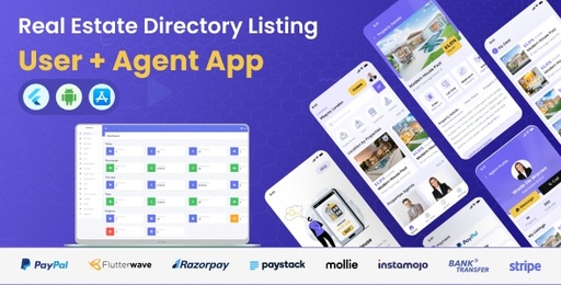 Homeco  Real Estate Directory listing Flutter App with Admin Panel