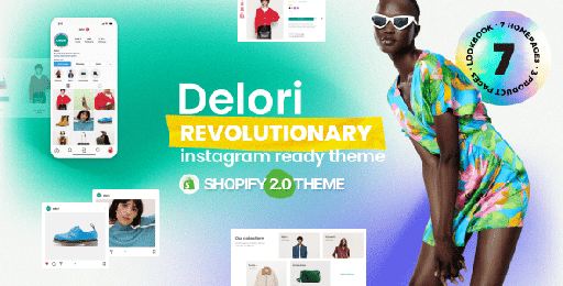 Delori  Shopify High Fashion Theme for Instagram Store