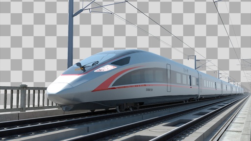 High Speed Train  Transparent Alpha  29184156