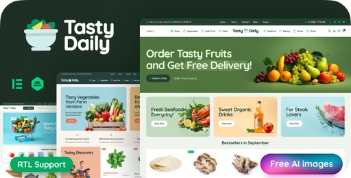 Tasty Daily  Grocery Store &amp; Food WooCommerce Theme