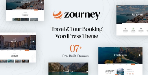 Zourney  Travel Tour Booking WordPress Theme