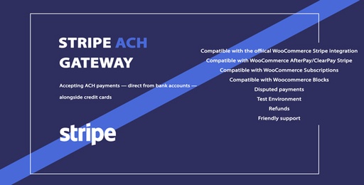 WooCommerce Stripe ACH Gateway