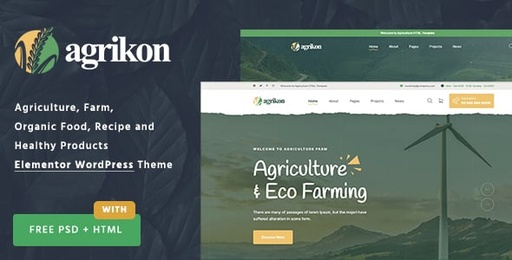 Agrikon  Organic Farm Agriculture WordPress Theme