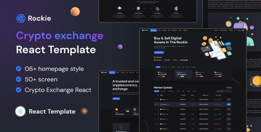 Rockie  Crypto Exchange React Template