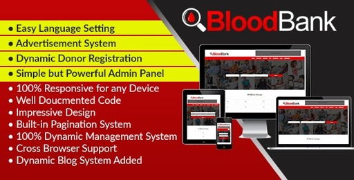 BloodBank  Dynamic Blood Bank Management Syestem and Directory Script